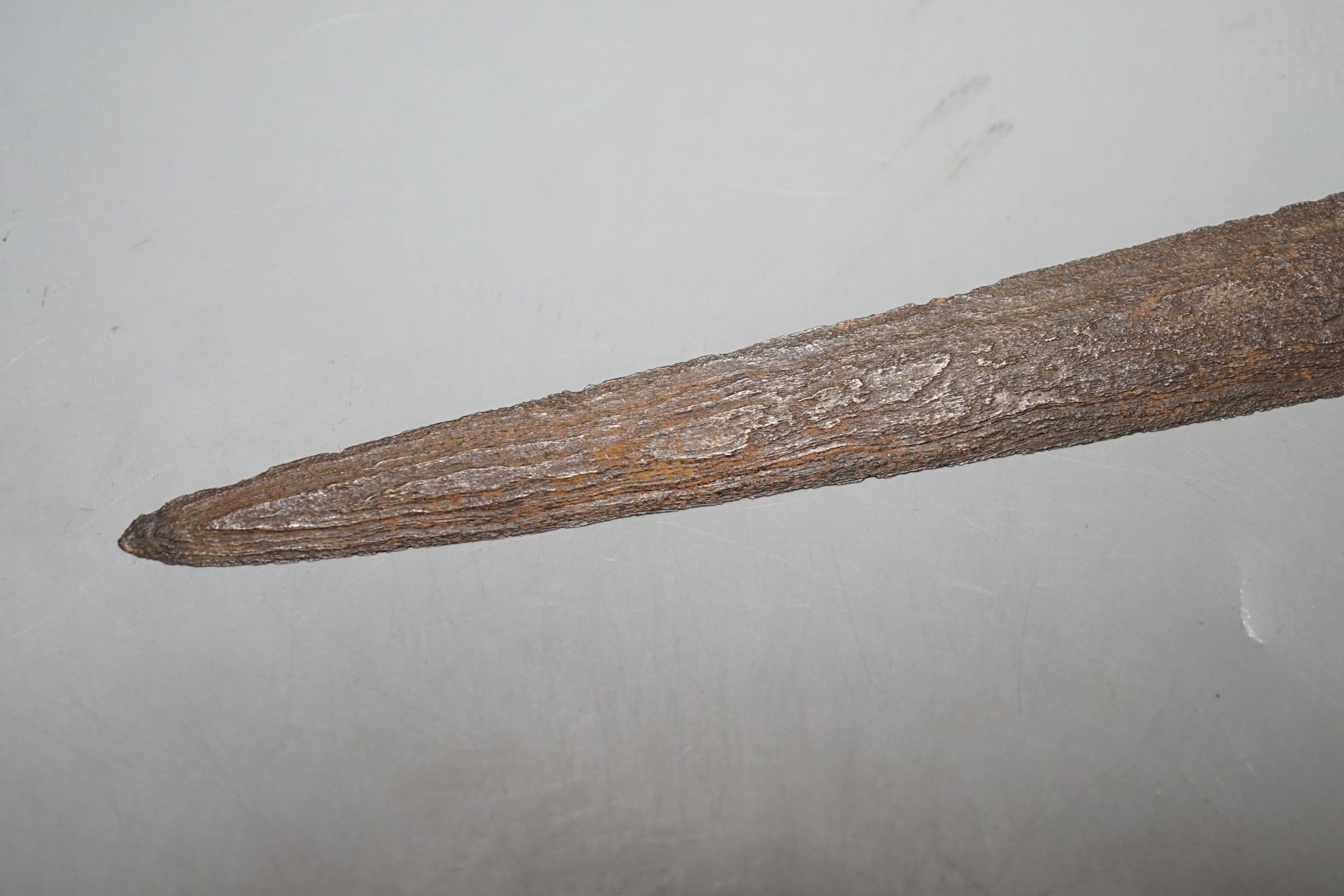 A 19th century ivory handled Kris, 40 cms long.